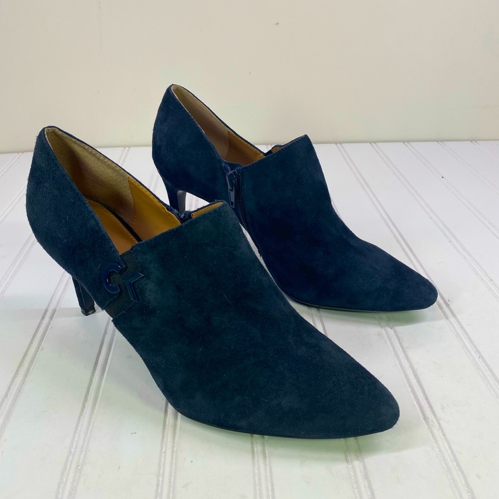 Calvin Klein Blue suede heels